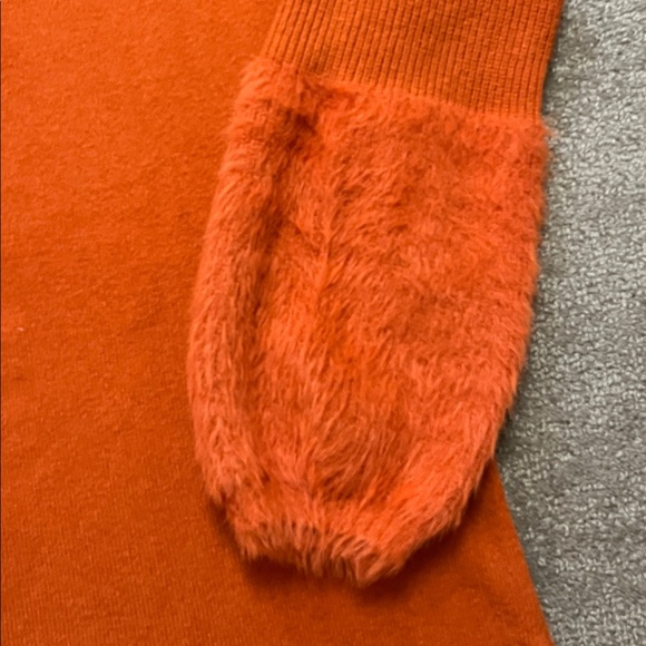 NWOT Anthropologie Colma Tunic Sweater in Orange Size XS - Picture 2 of 9